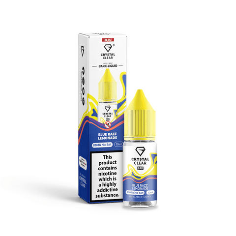Blue Razz Lemonade E-Liquid Nicotine Bar Salt By Crystal Clear 10ml