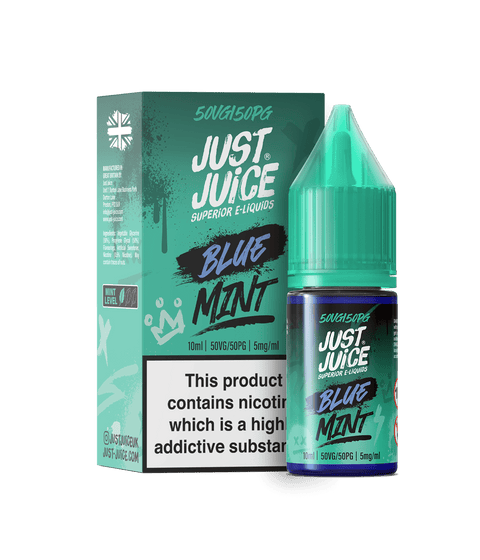 Blue MInt E-Liquid Nicotine Salt By Just Juice Mint Series 10ml