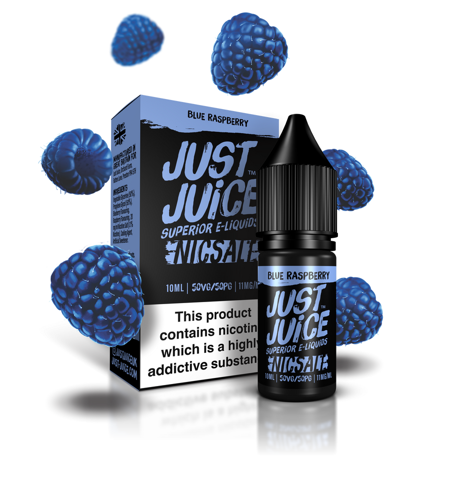 Blue Raspberry E-Liquid Nicotine Salt By Just Juice 10ml
