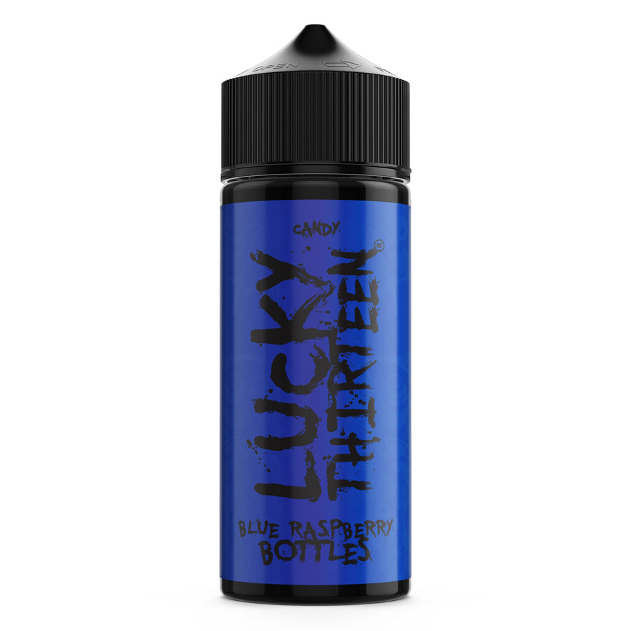 Blue Raspberry Bottles E-Liquid Shortfill By Lucky Thirteen 100ml
