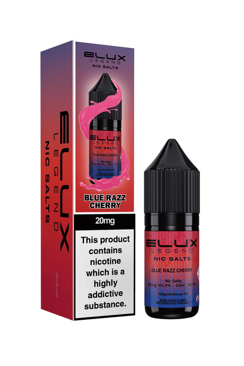 Blue Razz Cherry E-Liquid Nicotine Salt By Elux Legend 10ml
