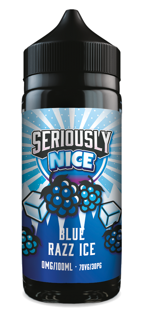 Blue Razz Ice Seriously Nice E-Liquid Shortfill By Doozy Vape 100ml