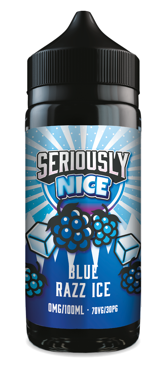 Blue Razz Ice Seriously Nice E-Liquid Shortfill By Doozy Vape 100ml