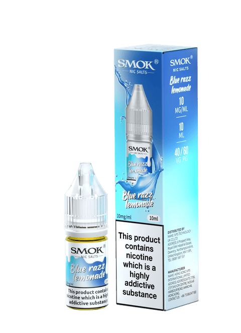 Blue Razz Lemonade E-Liquid Nicotine Salt By Smok 10ml
