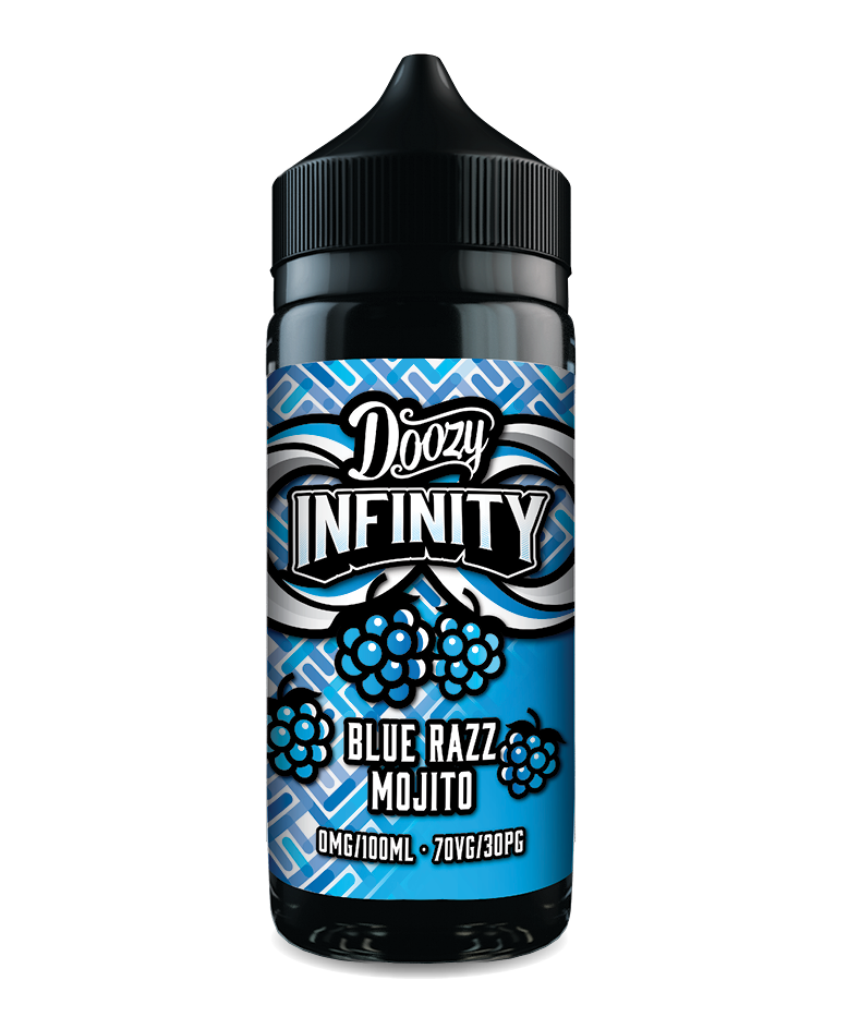 Blue Razz Mojito INFINITY E-Liquid Shortfill By Doozy Vape 100ml