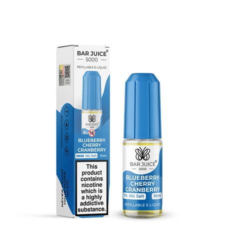 Blueberry Cherry Cranberry E-Liquid Nicotine Salt By Bar Juice 10ml