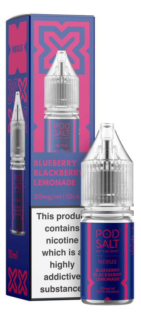 Blueberry Blackberry Lemonade NEXUS E-Liquid Nicotine Salt By Pod Salt 10ml