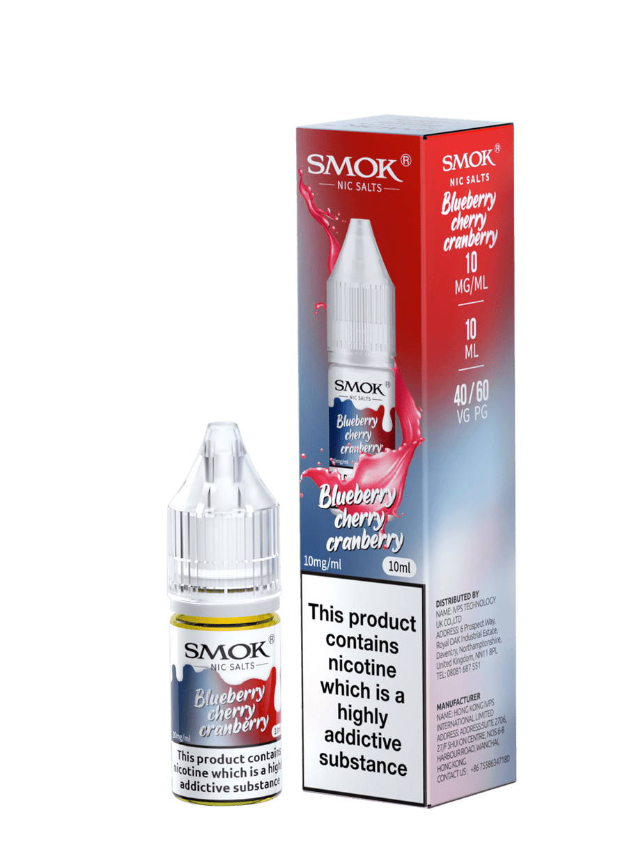 Blueberry Cherry Cranbery E-Liquid Nicotine Salt By Smok 10ml