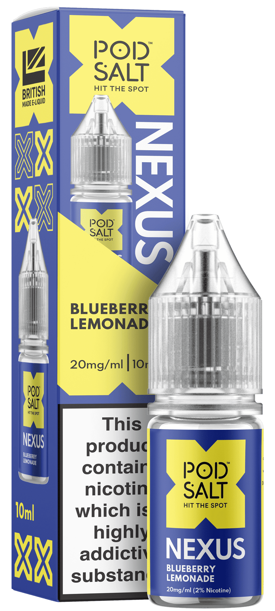 Blueberry Lemonade NEXUS E-Liquid Nicotine Salt By Pod Salt 10ml