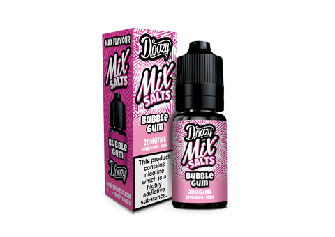 Bubblegum E-Liquid Nicotine Mix Salts By Doozy Vape 10ml