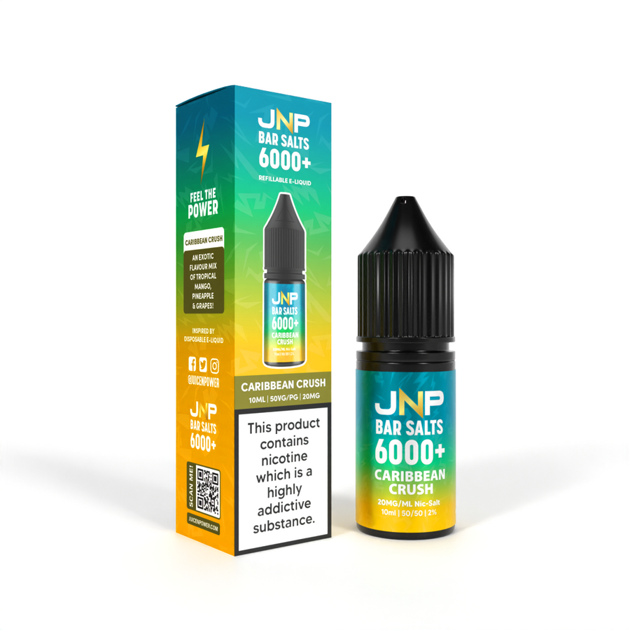 Juice N' Power Bar Salts 6000+ Caribbean Crush Nic Salt