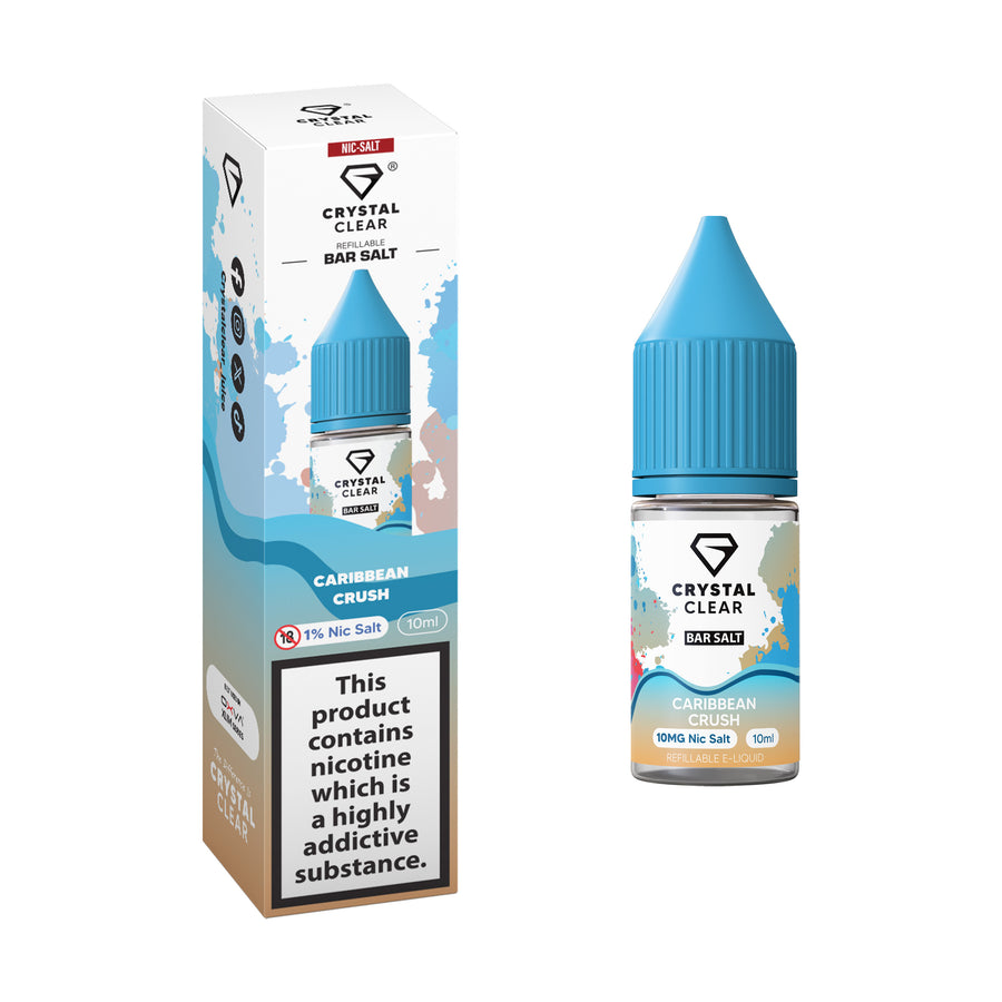 Caribbean Crush E-Liquid Nicotine Bar Salt By Crystal Clear 10ml