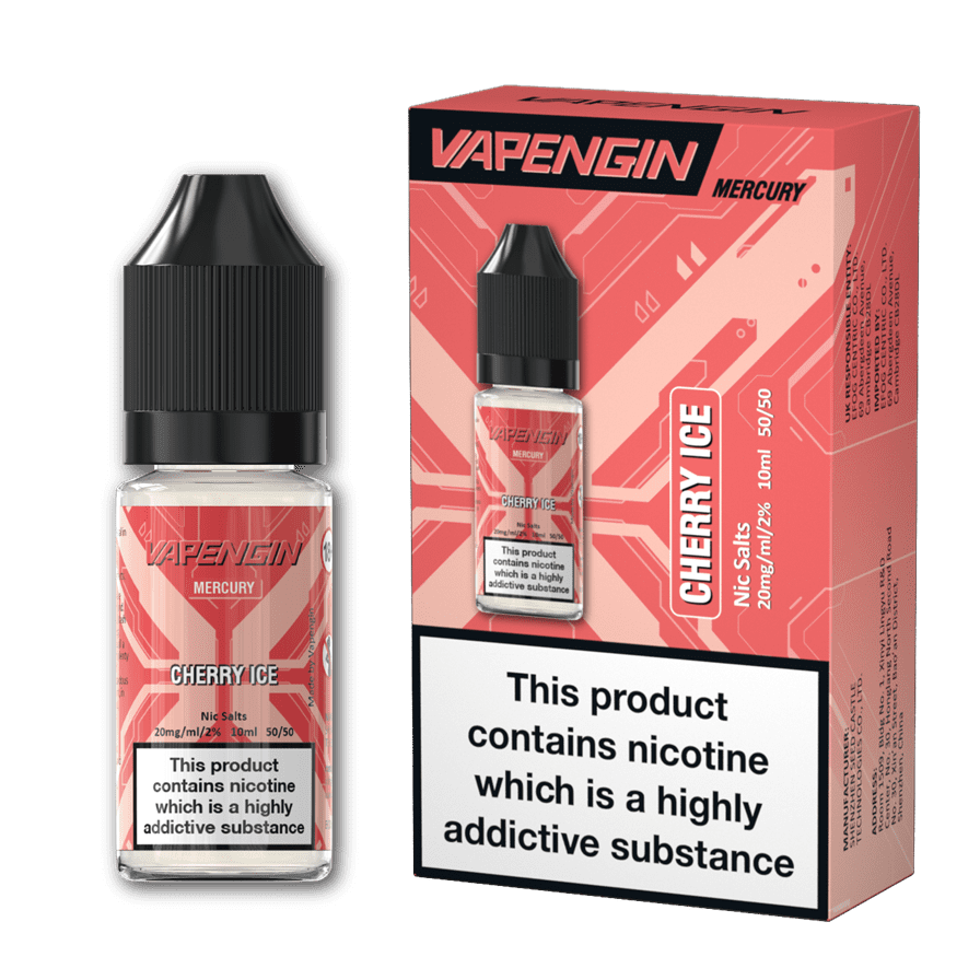 Cherry Ice Mercury E-Liquid Nicotine Salt By Vapengin 10ml