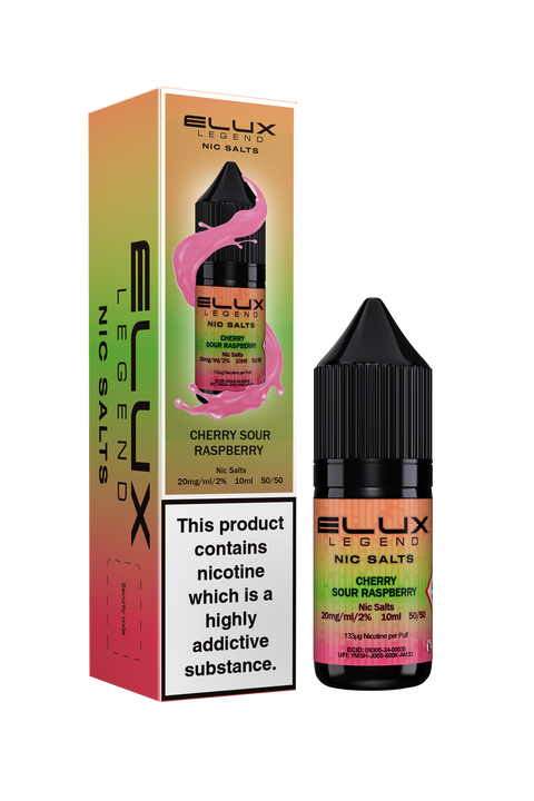 Cherry Sour Raspberry E-Liquid Nicotine Salt By Elux Legend 10ml