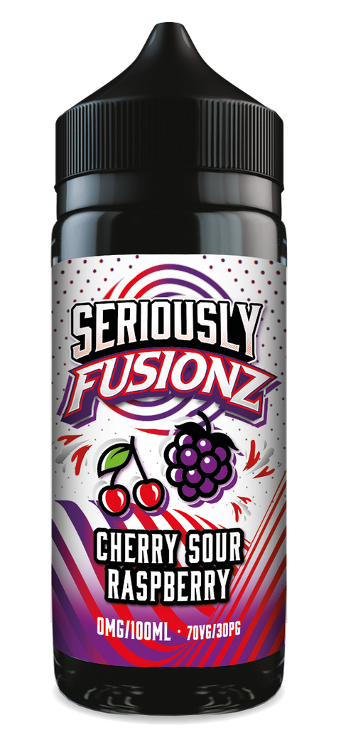 Cherry Sour Raspberry Seriously Fusionz E-Liquid Shortfill By Doozy Vape 100ml