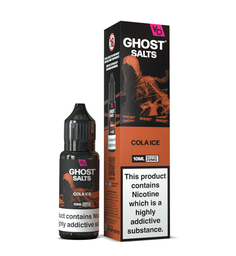 Cola Ice GHOST SALTS E-Liquid Nicotine Salt By Vapes Bars 10ml