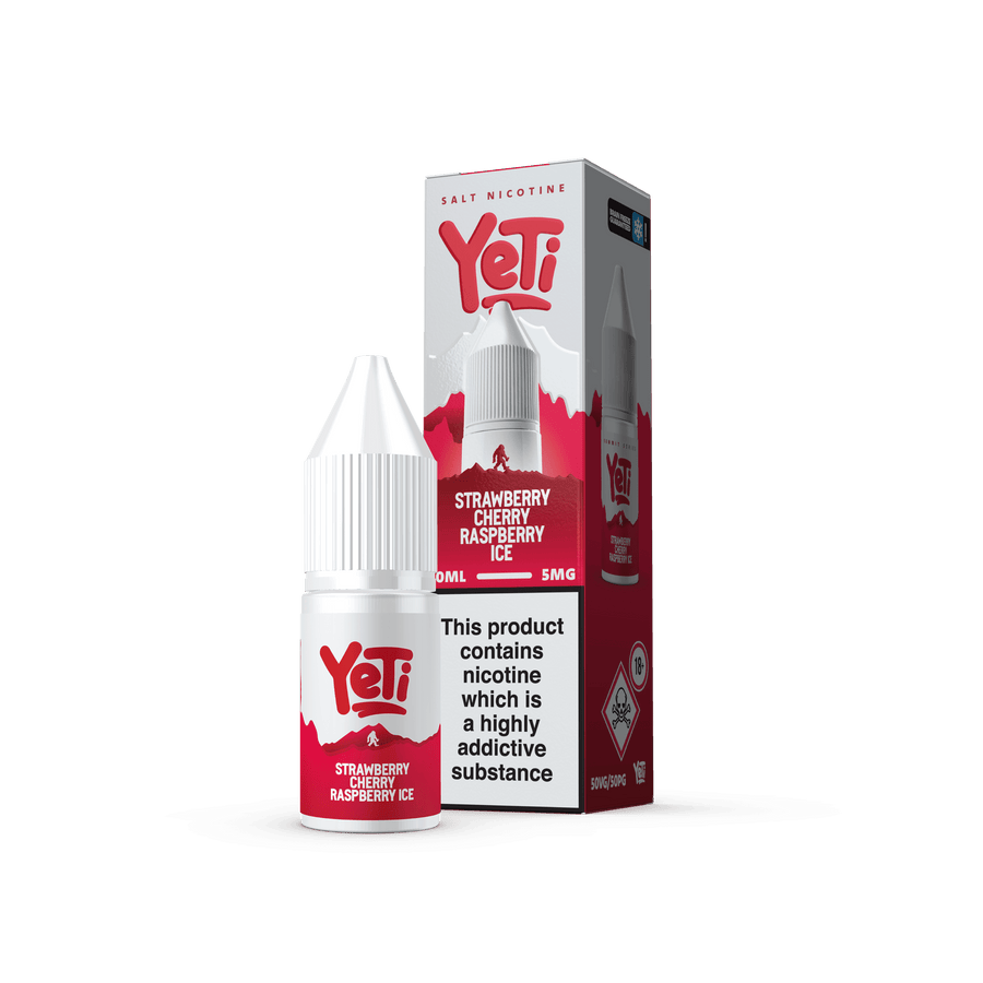 Strawberry Cherry Raspberry Ice SUMMIT Series E-Liquid Nicotine Salt By Yeti 10ml