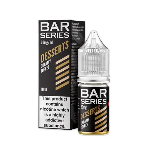 Creamy Toffee E-Liquid Nicotine Salt By Bar Series 10ml