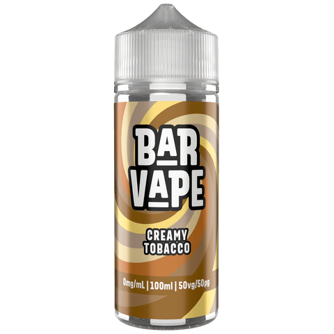 Creamy Tobacco E-Liquid Shortfill By Bar Vape 100ml