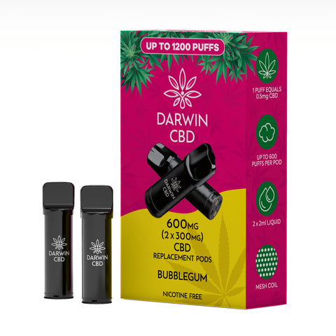 Darwin CBD Pre-Filled CBD Isolate Replacement Refill Pods 600mg