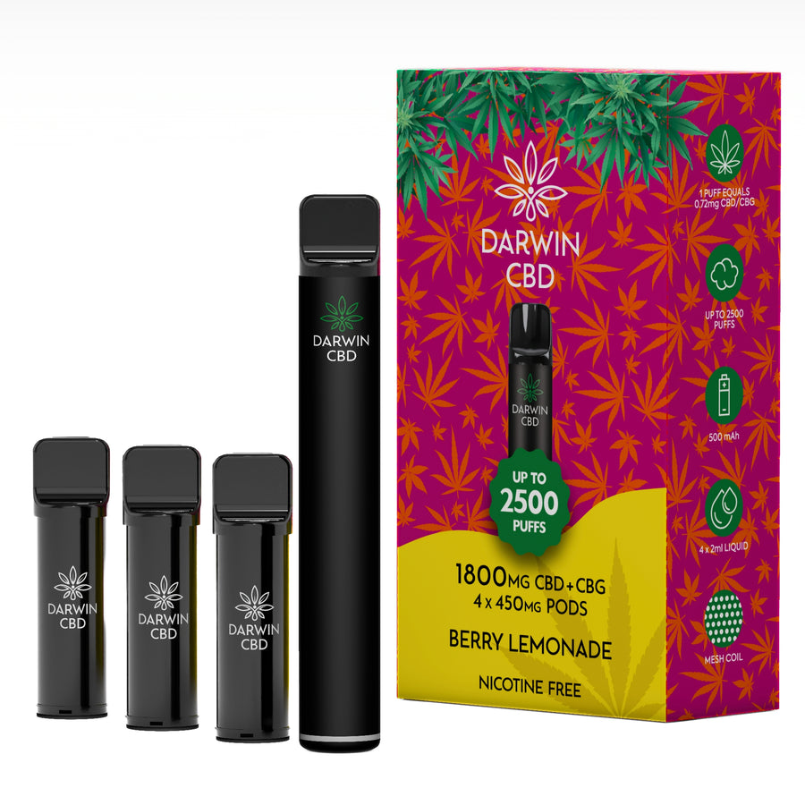 Darwin CBD Pre-Filled CBD Isolate Pod Kit 1800mg