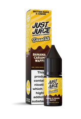 Banana Caramel Waffle Dessert Salts E-Liquid Nicotine Salt By Just Juice 10ml