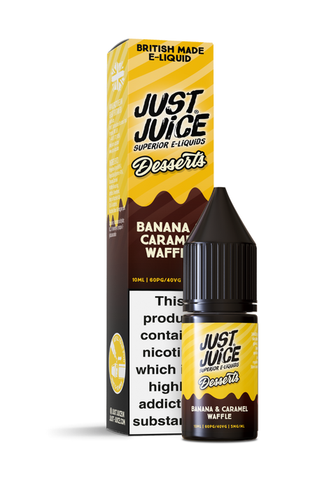 Banana Caramel Waffle Dessert Salts E-Liquid Nicotine Salt By Just Juice 10ml