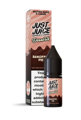 Banoffee Pie Dessert Salts E-Liquid Nicotine Salt By Just Juice 10ml