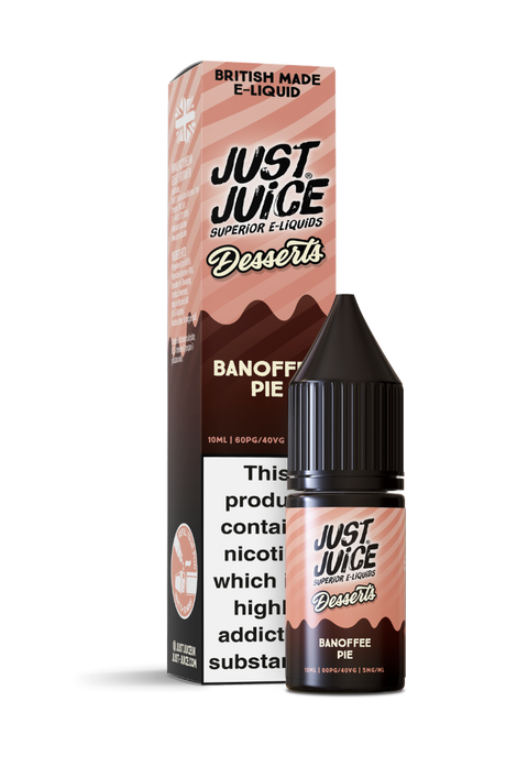 Banoffee Pie Dessert Salts E-Liquid Nicotine Salt By Just Juice 10ml