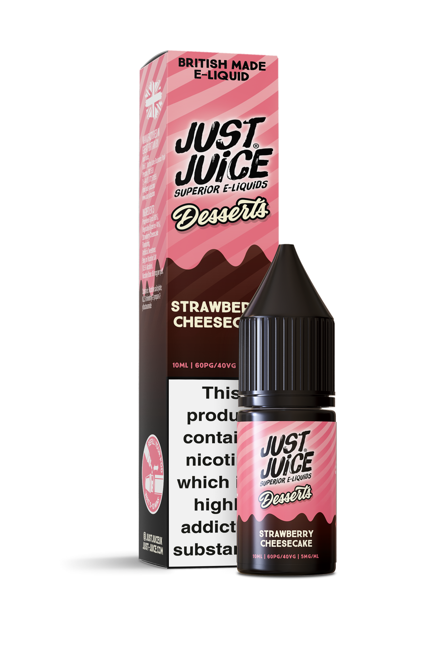 Strawberry Cheesecake Dessert Salts E-Liquid Nicotine Salt By Just Juice 10ml