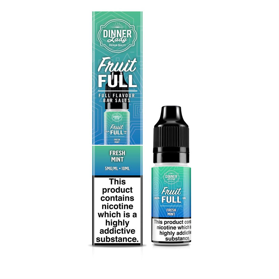 Fresh Mint FRUIT FULL Bar Salts E-Liquid Nicotine Salt By Dinner Lady 10ml