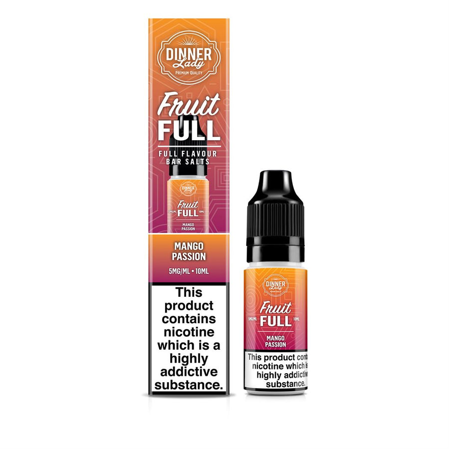 Mango Passion FRUIT FULL Bar Salts E-Liquid Nicotine Salt By Dinner Lady 10ml