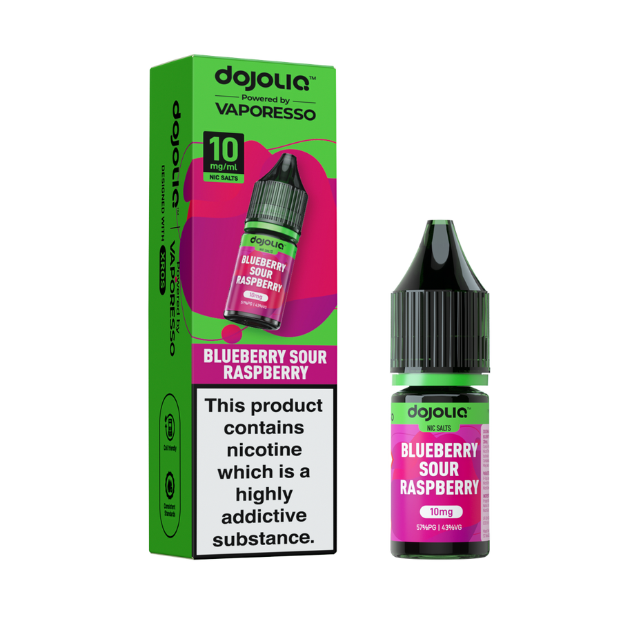 Blueberry Sour Raspberry DOJOLIQ E-Liquid Nicotine Salt By Vaporesso 10ml