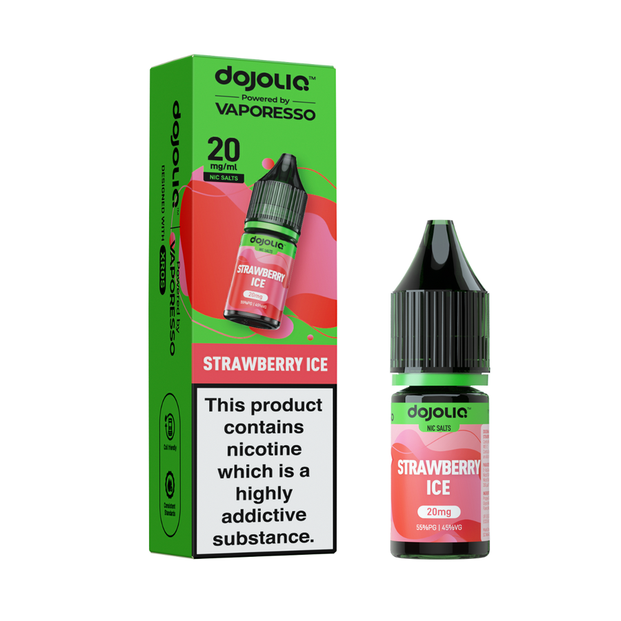 Strawberry Ice DOJOLIQ E-Liquid Nicotine Salt By Vaporesso 10ml