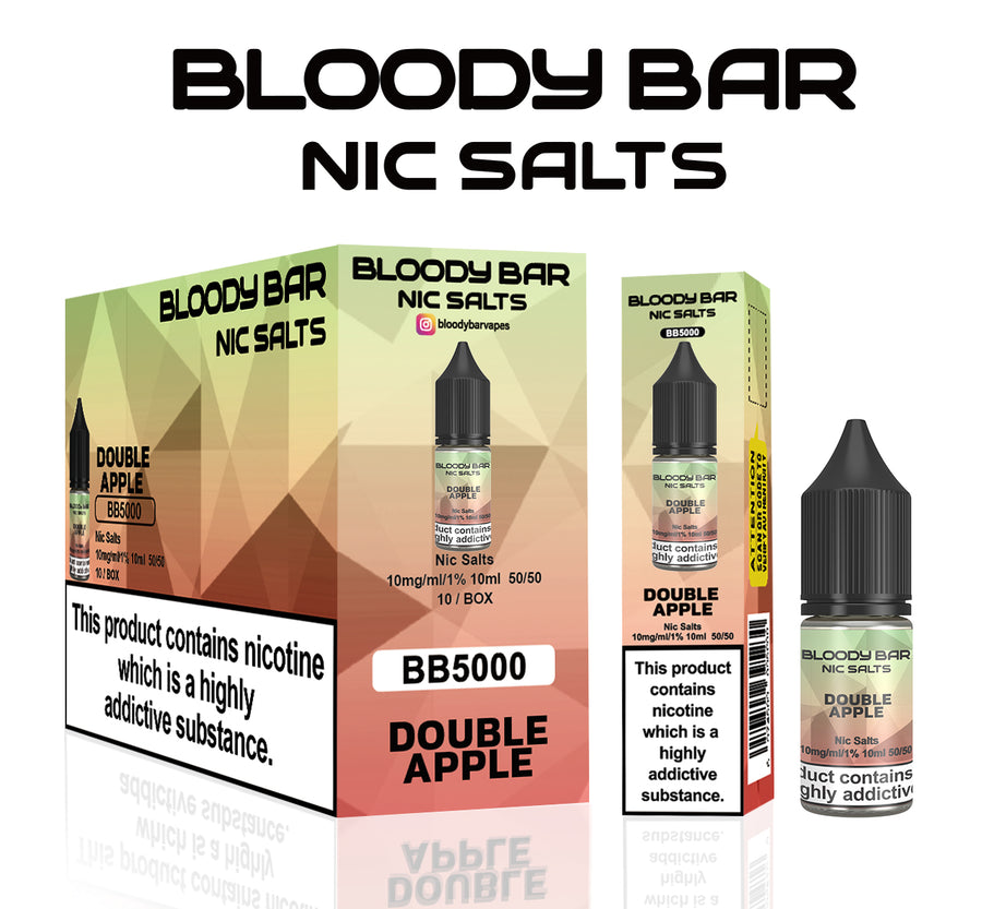 Double Apple E-Liquid Nicotine Salt By Bloody Bar 10ml