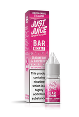 Dragonfruit & Raspberry Bar Range E-Liquid Nicotine Salt By Just Juice 10ml