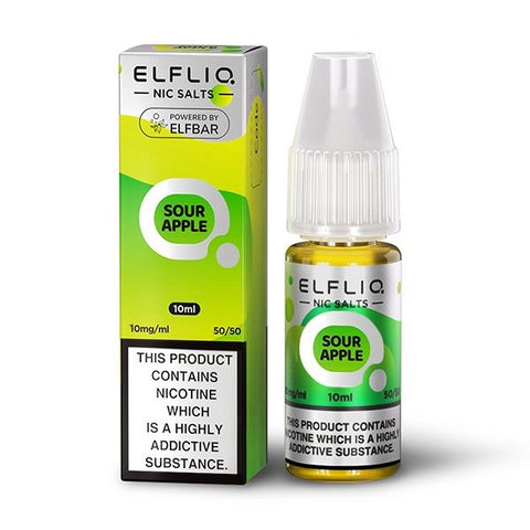 Sour Apple ELFLIQ E-Liquid Nicotine Salt By Elfbar 10ml