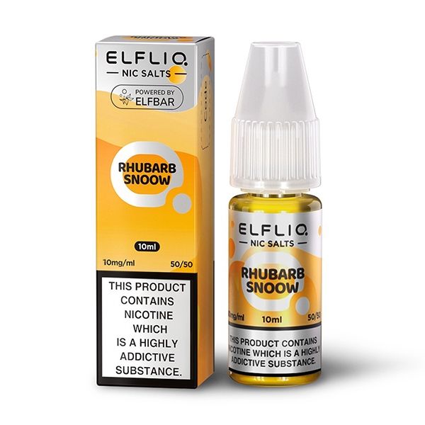 Rhubarb Snoow ELFLIQ E-Liquid Nicotine Salt By Elfbar 10ml
