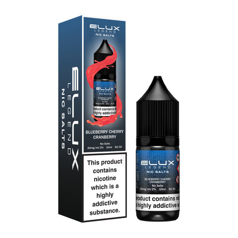 Blueberry Cherry Cranberry E-Liquid Nicotine Salt By Elux Legend 10ml