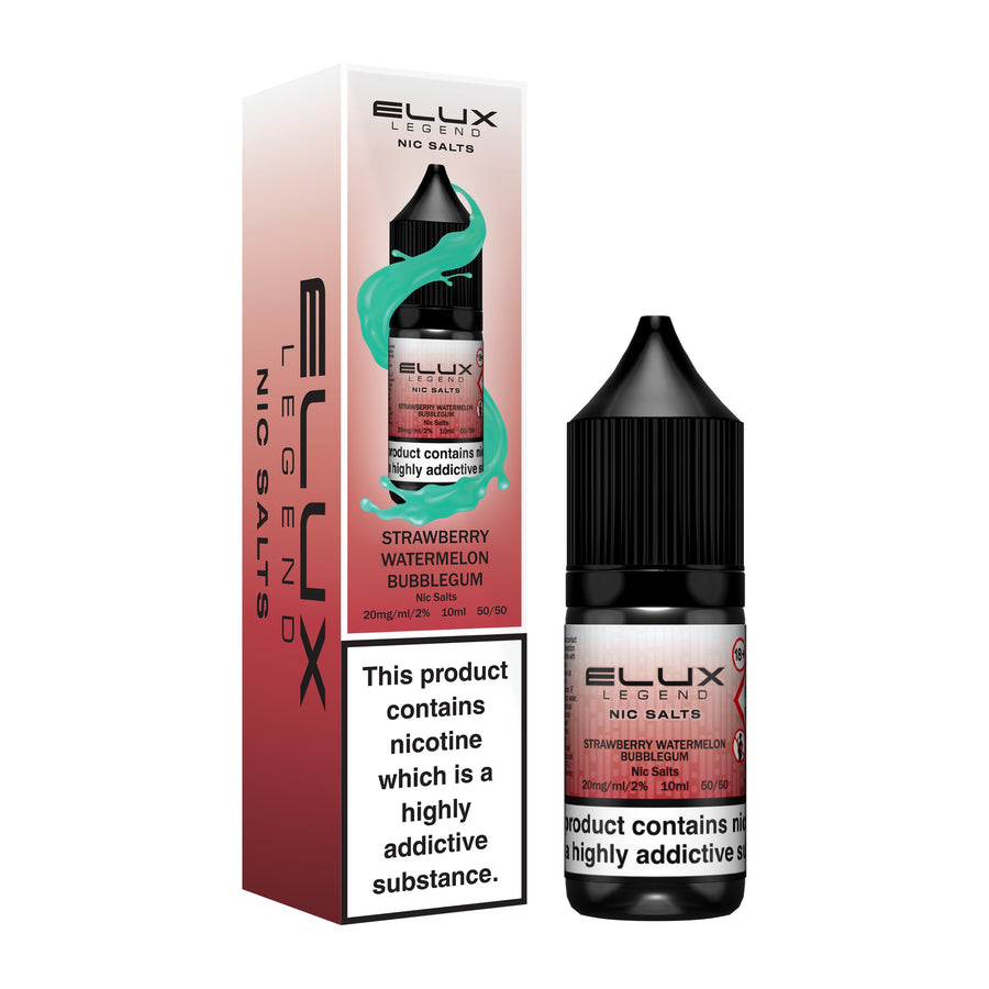 Strawberry Watermelon Bubblegum E-Liquid Nicotine Salt By Elux Legend 10ml
