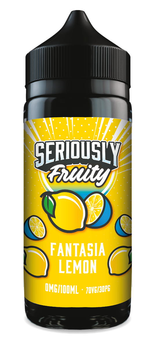 Fantasia Lemon Seriously Fruity E-Liquid Shortfill By Doozy Vape 100ml