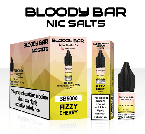 Fizzy Cherry E-Liquid Nicotine Salt By Bloody Bar 10ml