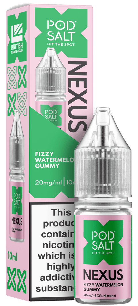 Fizzy Watermelon Gummy NEXUS E-Liquid Nicotine Salt By Pod Salt 10ml
