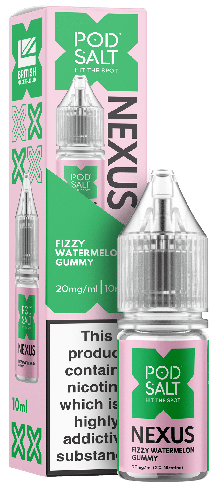 Fizzy Watermelon Gummy NEXUS E-Liquid Nicotine Salt By Pod Salt 10ml