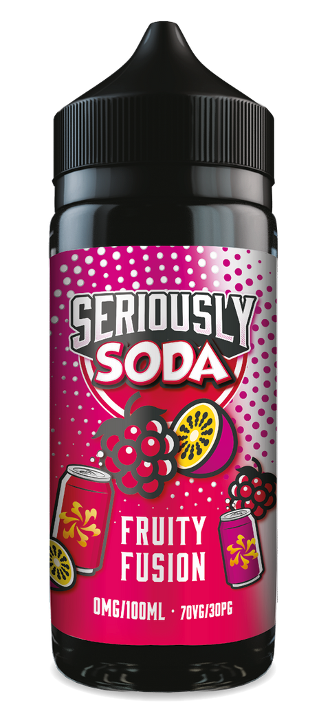 Fruity Fusion Seriously Soda E-Liquid Shortfill By Doozy Vape 100ml