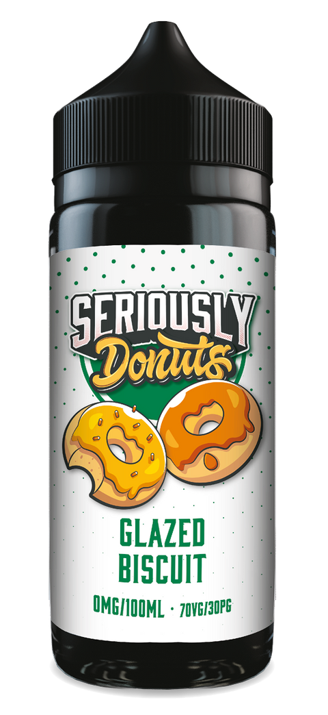 Glazed Biscuit Seriously Donuts E-Liquid Shortfill By Doozy Vape 100ml