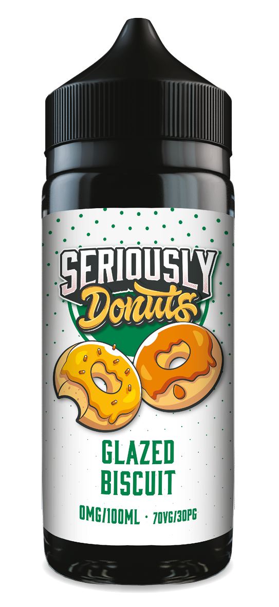 Glazed Biscuit Seriously Donuts E-Liquid Shortfill By Doozy Vape 100ml