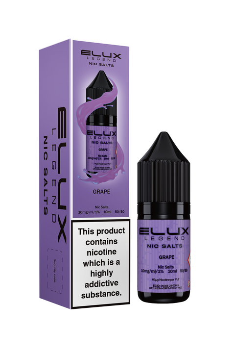 Grape E-Liquid Nicotine Salt By Elux Legend 10ml