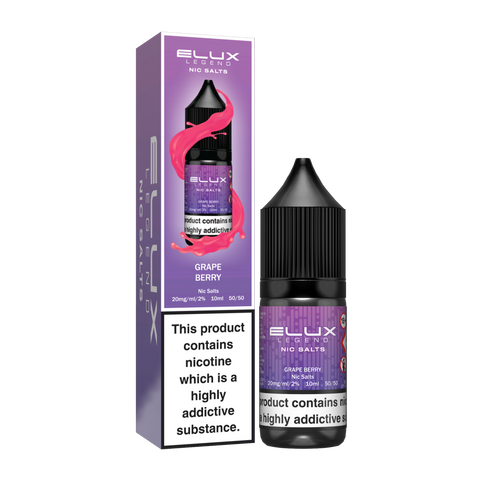 Grape Berry E-Liquid Nicotine Salt By Elux Legend 10ml