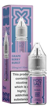Grape Berry Burst NEXUS E-Liquid Nicotine Salt By Pod Salt 10ml